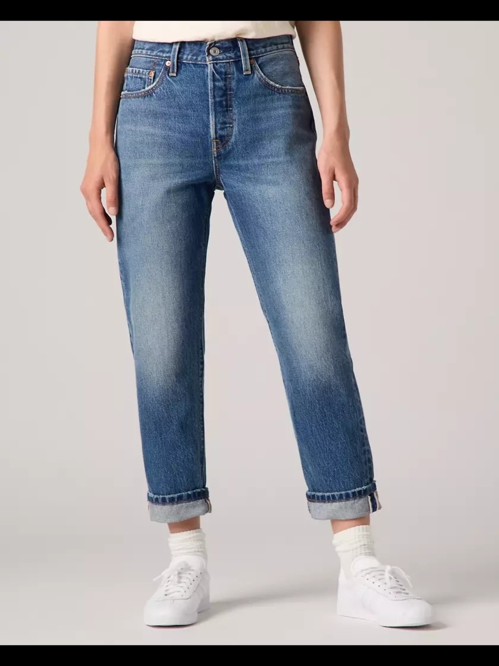 Levi’s 501 Crop Selvedge Jeans 31x26 NWT Button Fly Straight Leg